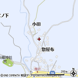 秋田県男鹿市船川港増川小田周辺の地図