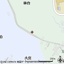 秋田県男鹿市船川港南平沢林台30-10周辺の地図
