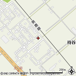 秋田県潟上市天王持谷地82-14周辺の地図