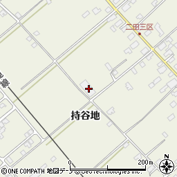 秋田県潟上市天王持谷地72周辺の地図
