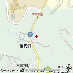 秋田県男鹿市船川港南平沢苗代沢32周辺の地図