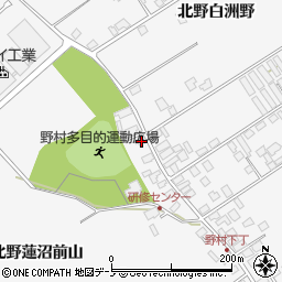 秋田県潟上市昭和大久保北野白洲野上21周辺の地図