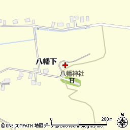 秋田県潟上市昭和豊川山田八幡下24周辺の地図
