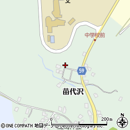 秋田県男鹿市船川港南平沢苗代沢18周辺の地図