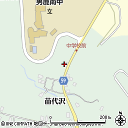 秋田県男鹿市船川港南平沢上大畑台周辺の地図