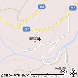松川温泉周辺の地図