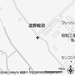 秋田県潟上市昭和大久保北野蛇沼周辺の地図