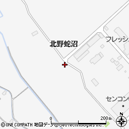 秋田県潟上市昭和大久保（北野蛇沼）周辺の地図