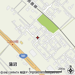 秋田県潟上市天王持谷地112-30周辺の地図