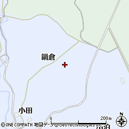 秋田県男鹿市船川港増川鍋倉周辺の地図