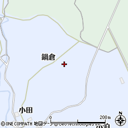 秋田県男鹿市船川港増川（鍋倉）周辺の地図