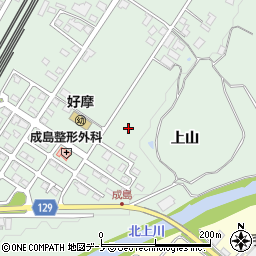 上山1号公園周辺の地図