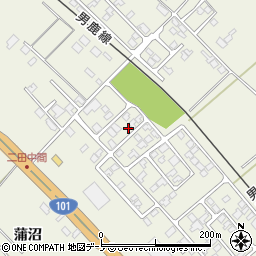秋田県潟上市天王持谷地112-23周辺の地図