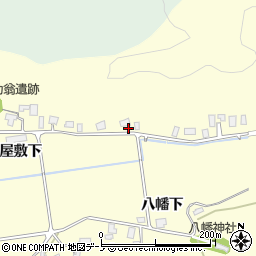 秋田県潟上市昭和豊川山田家の上周辺の地図