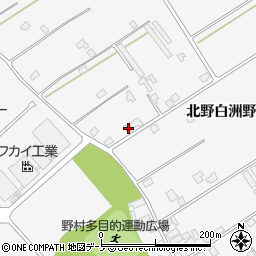 秋田県潟上市昭和大久保北野白洲野86周辺の地図