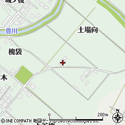 秋田県潟上市飯田川下虻川場向86周辺の地図
