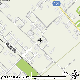 秋田県潟上市天王持谷地104-23周辺の地図