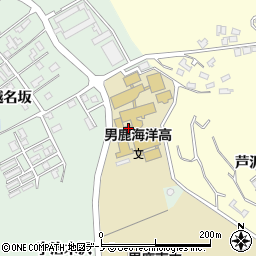 秋田県男鹿市船川港南平沢上大畑台34周辺の地図