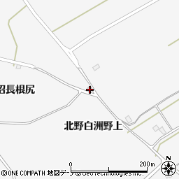 秋田県潟上市昭和大久保北野白洲野上53周辺の地図