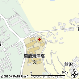 秋田県男鹿市船川港南平沢上大畑台42周辺の地図