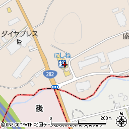 道の駅にしね 和風レストラン周辺の地図