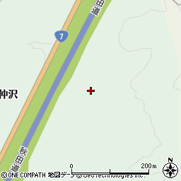 秋田自動車道周辺の地図