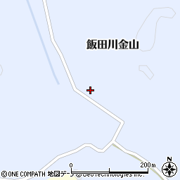 秋田県潟上市飯田川金山家ノ前124周辺の地図