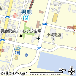 秋田県男鹿市船川港船川新浜町1-16周辺の地図