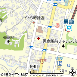 秋田県男鹿市船川港船川元浜町周辺の地図