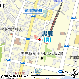 秋田県男鹿市船川港船川新浜町周辺の地図