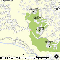 秋田県男鹿市船川港船川鳥屋場周辺の地図