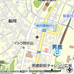 秋田県男鹿市船川港船川栄町13周辺の地図