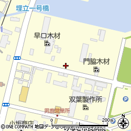 秋田県男鹿市船川港船川海岸通り一号周辺の地図