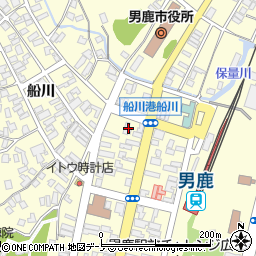 秋田県男鹿市船川港船川栄町9周辺の地図