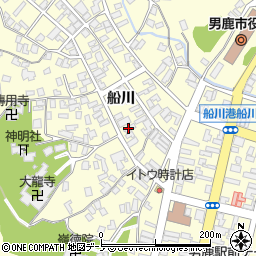 秋田県男鹿市船川港船川船川周辺の地図