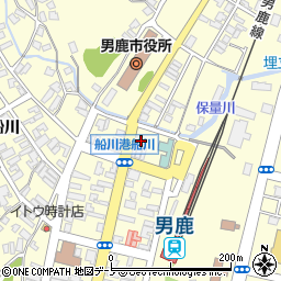 秋田県男鹿市船川港船川栄町108-1周辺の地図