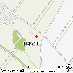 秋田県潟上市天王桃木台上周辺の地図