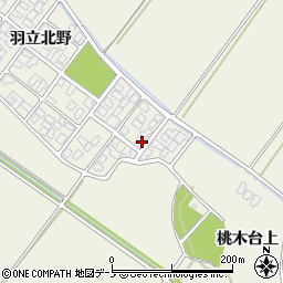 秋田県潟上市天王羽立北野1-230周辺の地図