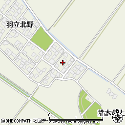 秋田県潟上市天王羽立北野1-228周辺の地図