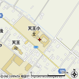 潟上市立天王小学校周辺の地図