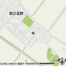 秋田県潟上市天王羽立北野1-217周辺の地図