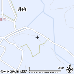 秋田県井川町（南秋田郡）井内（菅生沢）周辺の地図