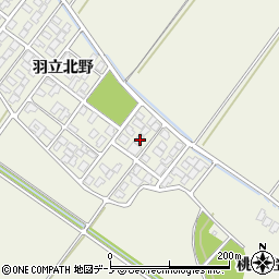 秋田県潟上市天王羽立北野1-218周辺の地図