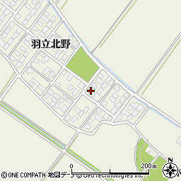 秋田県潟上市天王羽立北野1-216周辺の地図