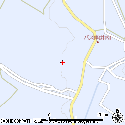 秋田県井川町（南秋田郡）井内（屋布合）周辺の地図