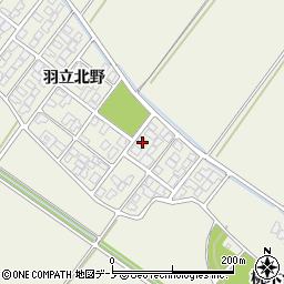 秋田県潟上市天王羽立北野1-219周辺の地図