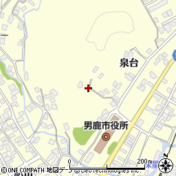 秋田県男鹿市船川港船川（泉台）周辺の地図