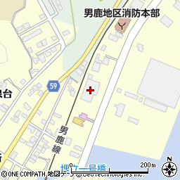 秋田県男鹿市船川港船川海岸通り二号2周辺の地図