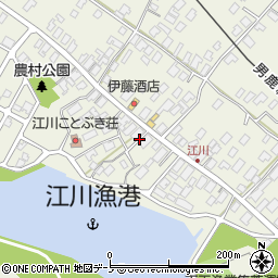 秋田県潟上市天王江川周辺の地図