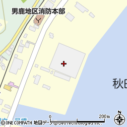 秋田海陸運送株式会社　船川支店５号定温倉庫周辺の地図